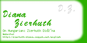 diana zierhuth business card